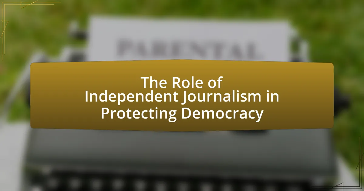 The Role of Independent Journalism in Protecting Democracy